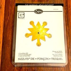 Sizzix Sizzlits Die - Snowflake #22 NEW